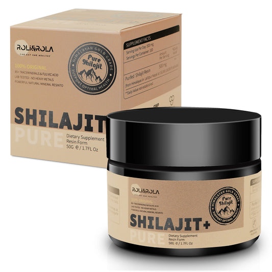 ROLI&ROLA Premium Shilajit Resin - 50g | Pure Himalayan Energy & Wellness Supplement