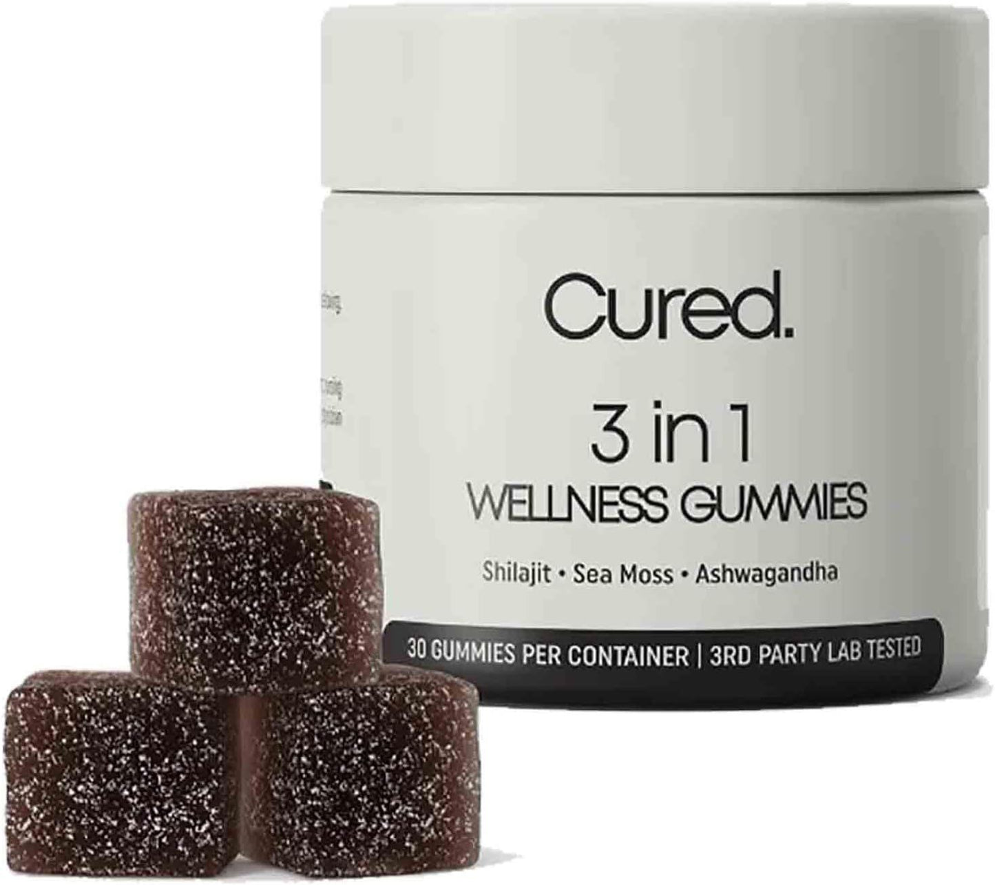 Cured 3-in-1 Shilajit Gummies for Men - Boost Energy & Vitality