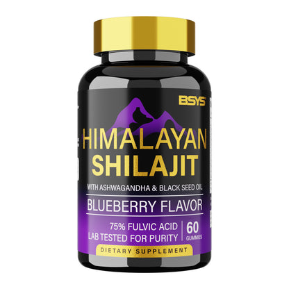 BSYS Shilajit Gummies 60's - Boost Energy, Vitality & Wellness