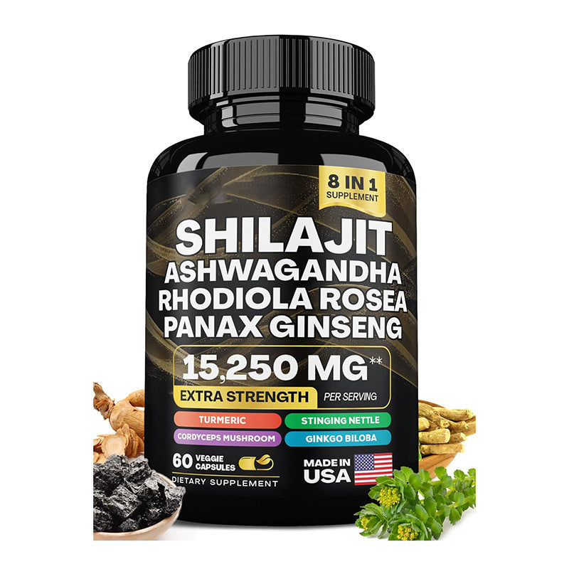 Shilajit Pure Himalayan 9000MG + Ashwagandha & Energy Boosters.