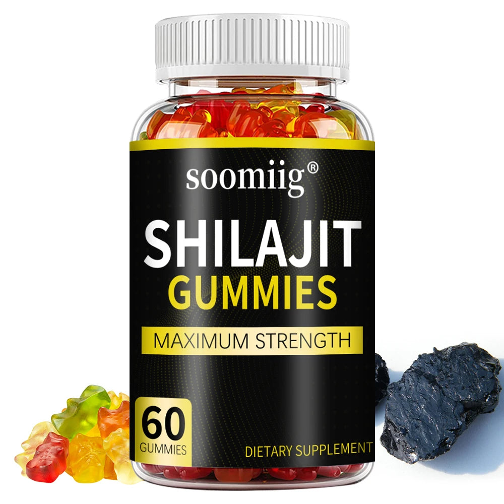 Shilajit Gummies - Boost Energy, Endurance, Muscle Recovery & Stress Relief