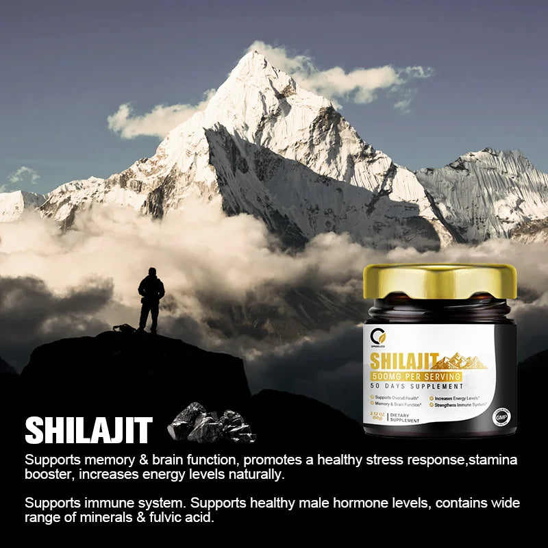 Premium Shilajit Resin – 85+ Trace Minerals & Fulvic Acid for Energy, Stamina & Vitality