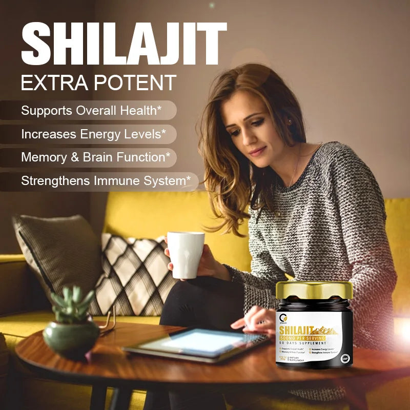 Premium Shilajit Resin – 85+ Trace Minerals & Fulvic Acid for Energy, Stamina & Vitality