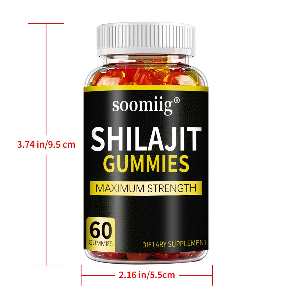 Shilajit Gummies - Boost Energy, Endurance, Muscle Recovery & Stress Relief