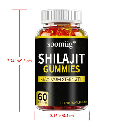 Shilajit Gummies - Boost Energy, Endurance, Muscle Recovery & Stress Relief