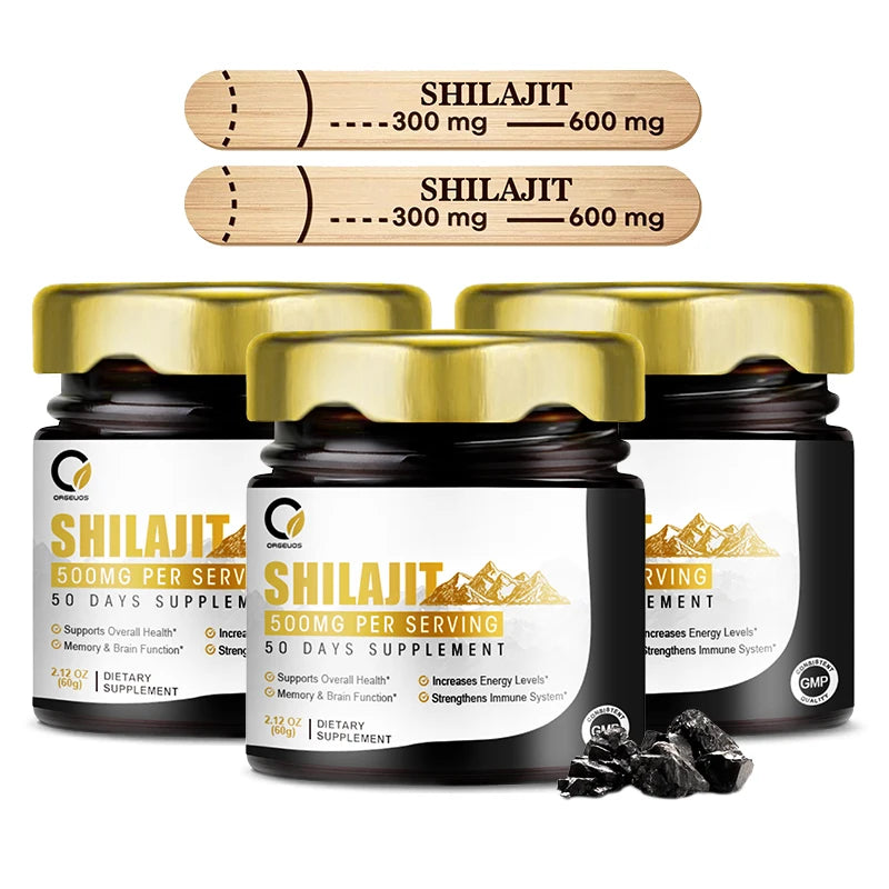 Premium Shilajit Resin – 85+ Trace Minerals & Fulvic Acid for Energy, Stamina & Vitality