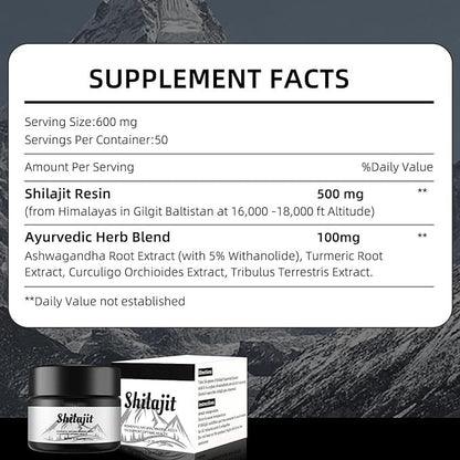 "Pure Himalayan Organic Shilajit Resin | Natural Energy & Wellness"