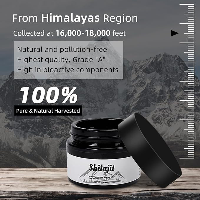 "Pure Himalayan Organic Shilajit Resin | Natural Energy & Wellness"