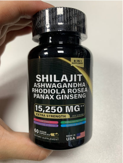 Shilajit Pure Himalayan 9000MG + Ashwagandha & Energy Boosters.