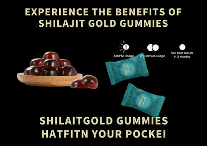 Vitabound Shila Gummies 3000 MG | 85+ Trace Elements | Energy & Relaxation | With Zinc, Aloe Vera, Black Fungus & Schisandra | 60 Gummies