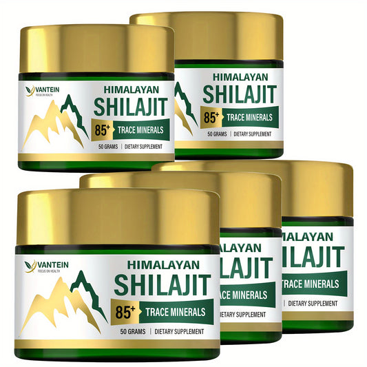 Pure Himalayan Shilajit Resin – 85+ Trace Minerals & Fulvic Acid for Energy & Wellness